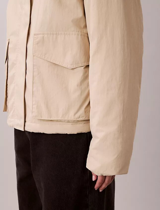 Giacca comoda con collo in sherpa Giacca comoda con collo in sherpa