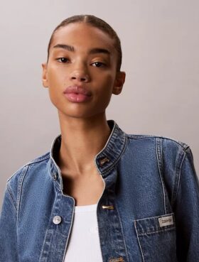 Giacca corta in denim