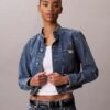 Giacca corta in denim