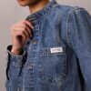 Giacca corta in denim