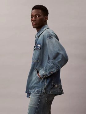 Giacca da campo in denim dal taglio morbido