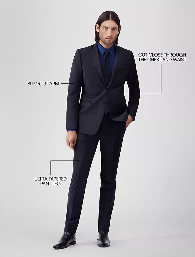 Giacca da completo blu navy slim fit Giacca da completo blu navy slim fit