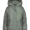 Giacca imbottita con maniche raglan da bambina