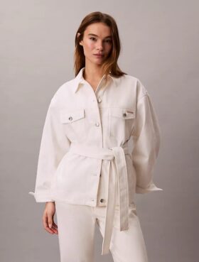 Giacca in denim con cintura