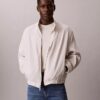 Giacca in lino e cotone con collo alto Giacca in lino e cotone con collo alto