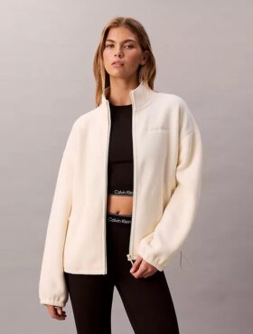 Giacca in pile con zip
