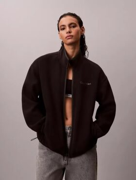 Giacca in pile con zip