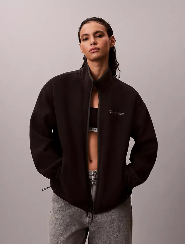 Giacca in pile con zip Giacca in pile con zip