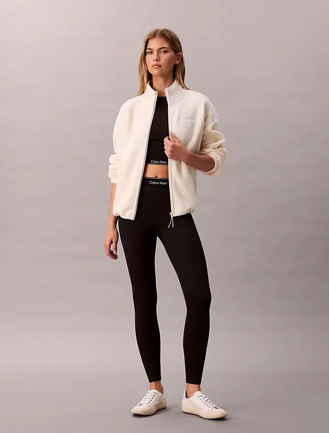 Giacca in pile con zip Giacca in pile con zip