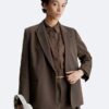 Giacca in twill di lana Giacca in twill di lana