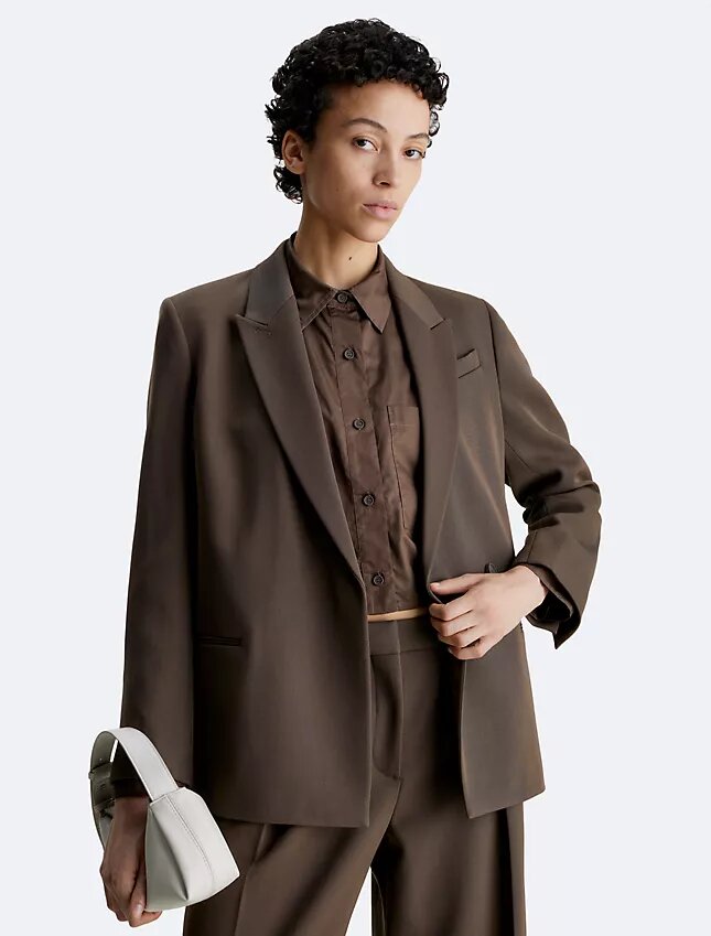 Giacca in twill di lana Giacca in twill di lana