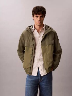 Giacca leggera in nylon misto