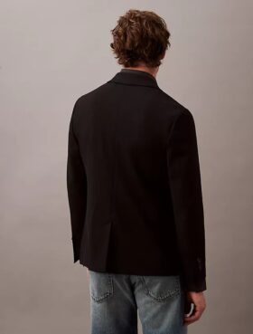 Giacca slim in gabardine di lana