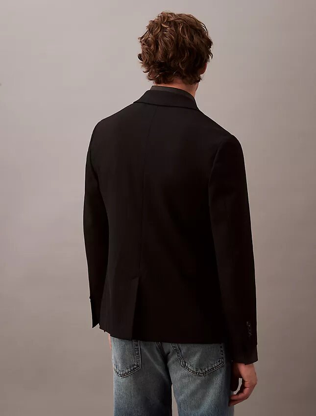 Giacca slim in gabardine di lana Giacca slim in gabardine di lana
