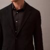 Giacca slim in gabardine di lana Giacca slim in gabardine di lana