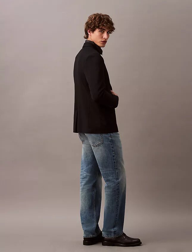 Giacca slim in gabardine di lana Giacca slim in gabardine di lana