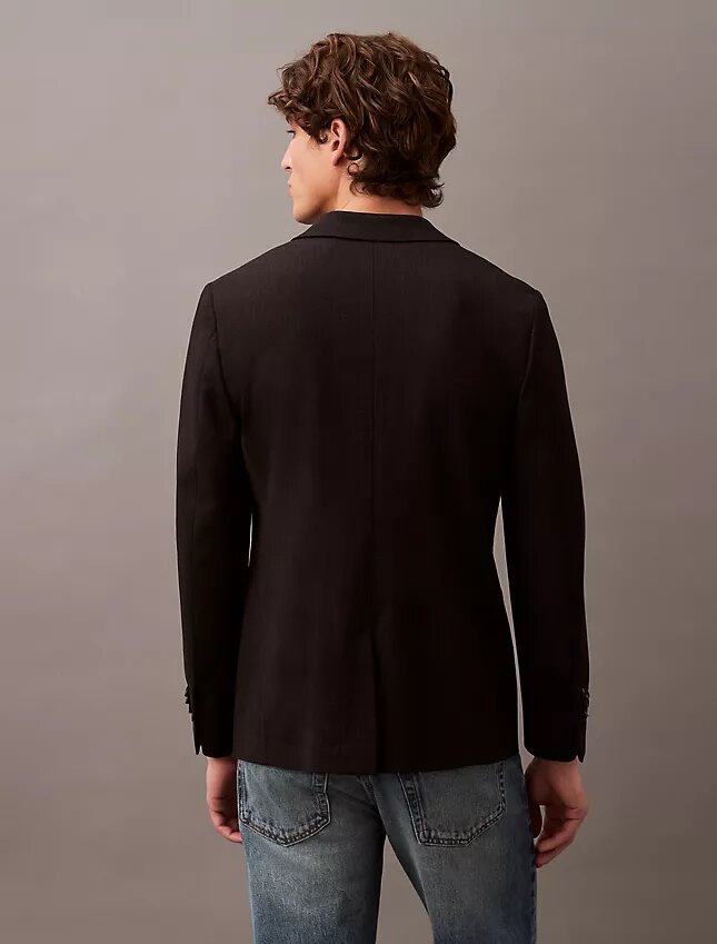 Giacca slim in gabardine di lana Giacca slim in gabardine di lana