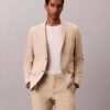 Giacca slim in misto lino Giacca slim in misto lino