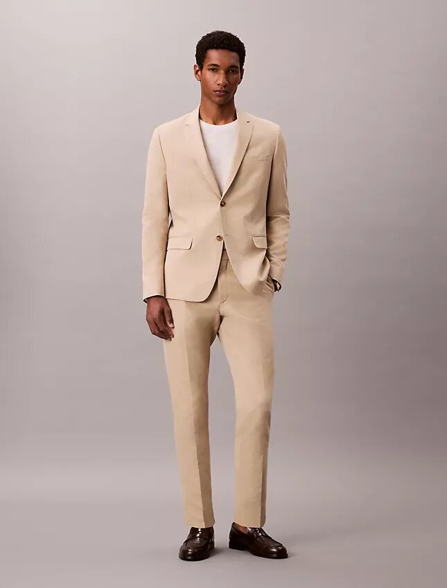 Giacca slim in misto lino Giacca slim in misto lino