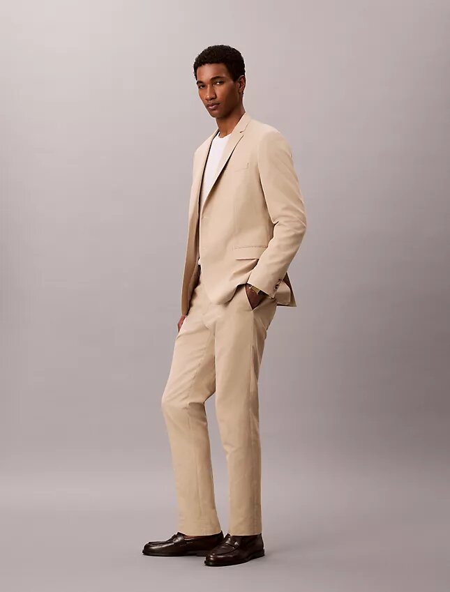 Giacca slim in misto lino Giacca slim in misto lino