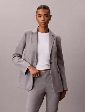 Giacca slim in ponte