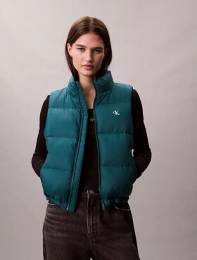 Gilet imbottito in nylon con Monogram