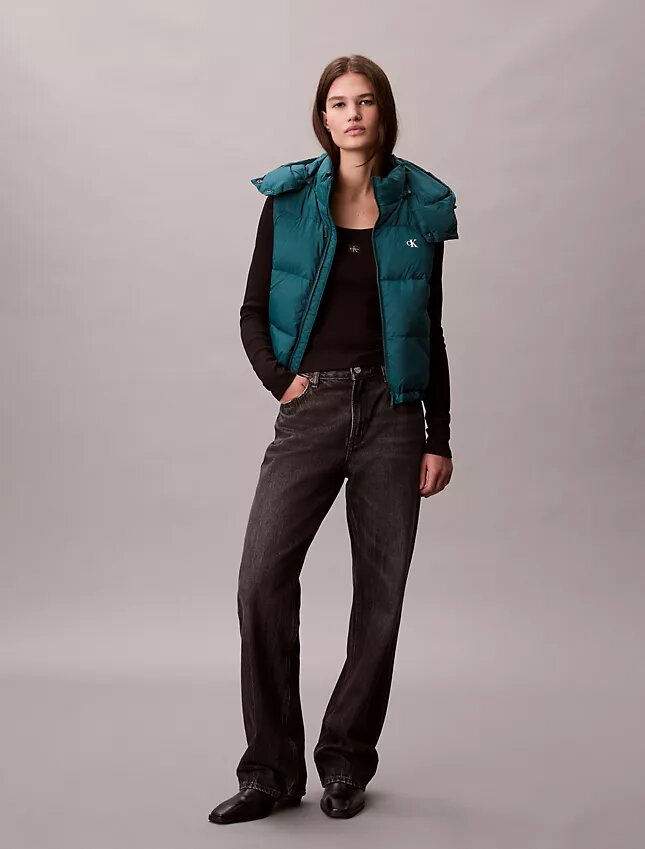 Gilet imbottito in nylon con Monogram Gilet imbottito in nylon con Monogram