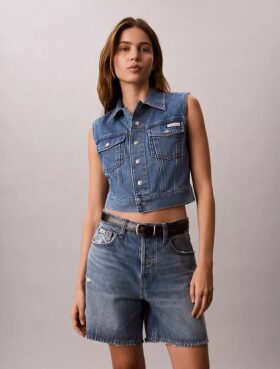 Gilet senza maniche in Denim