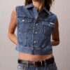 Gilet senza maniche in Denim Gilet senza maniche in Denim