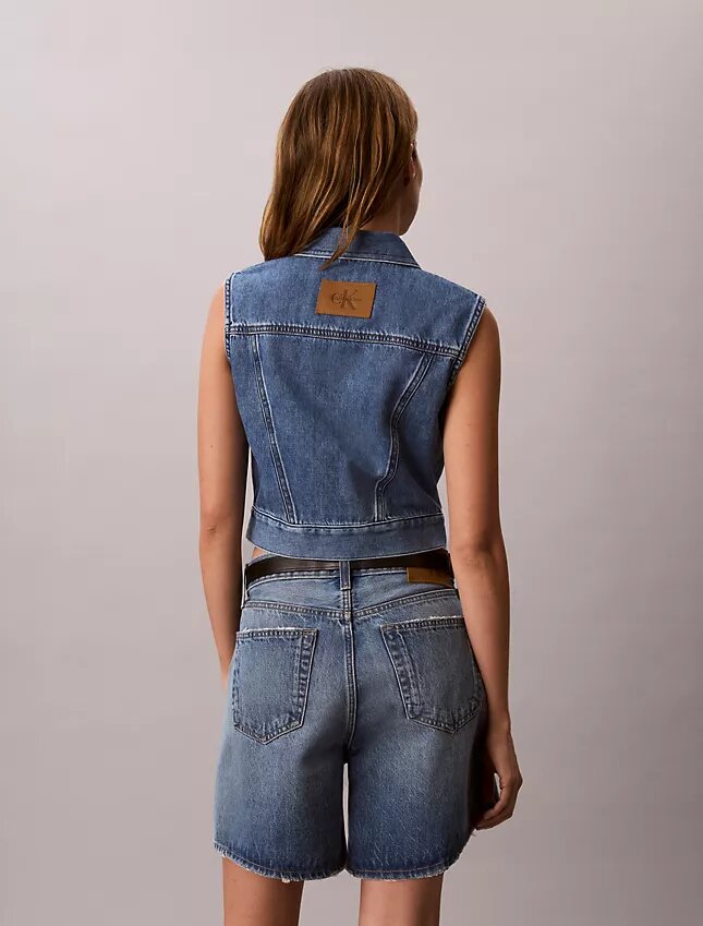Gilet senza maniche in Denim Gilet senza maniche in Denim