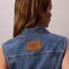 Gilet senza maniche in Denim Gilet senza maniche in Denim