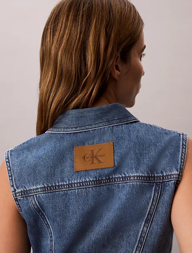 Gilet senza maniche in Denim Gilet senza maniche in Denim