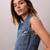 Gilet senza maniche in Denim Gilet senza maniche in Denim