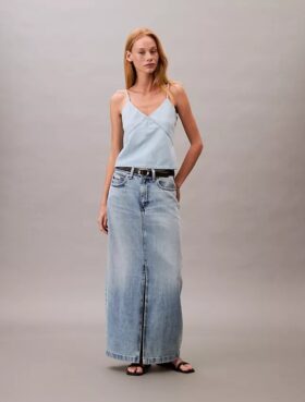 Gonna lunga in Denim