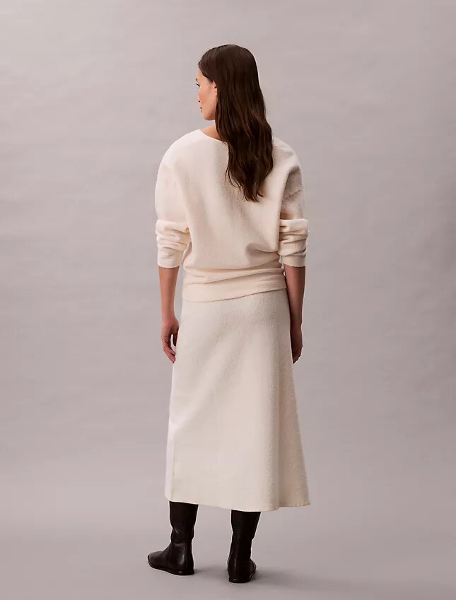 Gonna midi in lana merino Gonna midi in lana merino