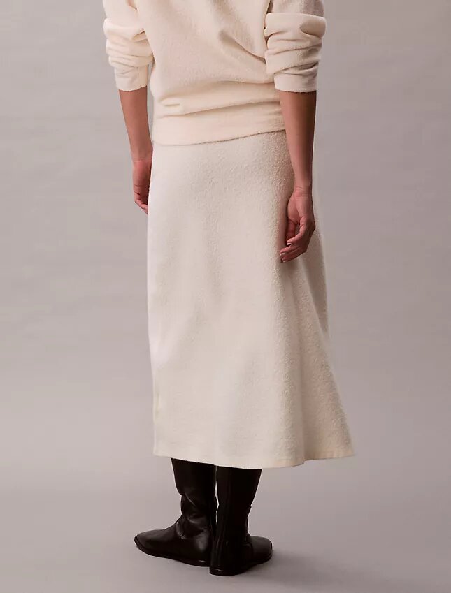 Gonna midi in lana merino Gonna midi in lana merino