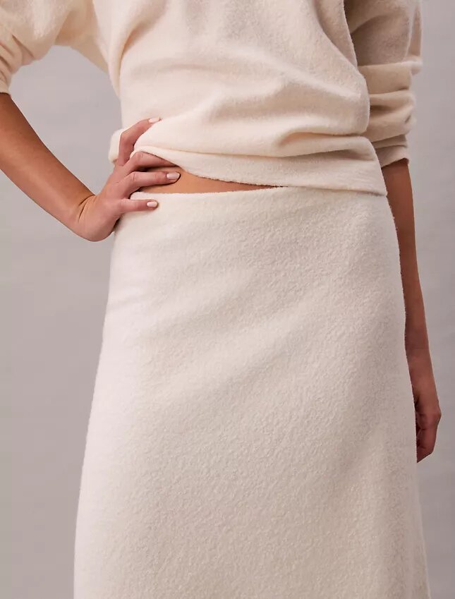 Gonna midi in lana merino Gonna midi in lana merino