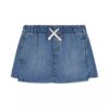 Gonnelline-pantaloncini in Denim con coulisse da bambina
