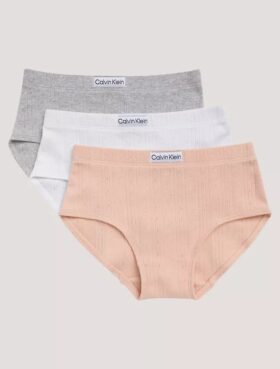 Hipster a costine con logo, confezione da 3