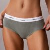 Hipster in cotone elasticizzato a coste Hipster in cotone elasticizzato a coste