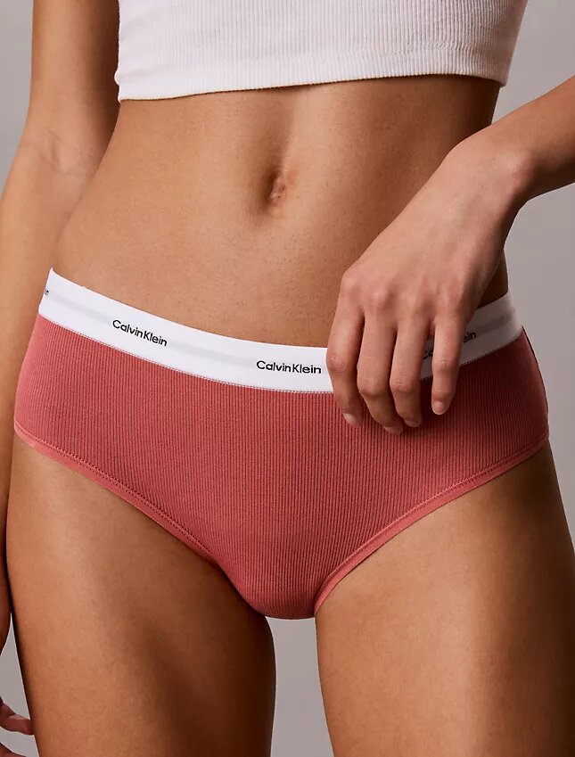 Hipster in cotone elasticizzato a coste Hipster in cotone elasticizzato a coste