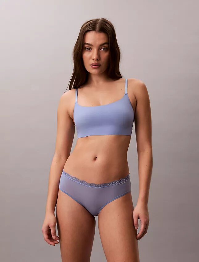Hipster in microfibra elasticizzata con pizzo Hipster in microfibra elasticizzata con pizzo