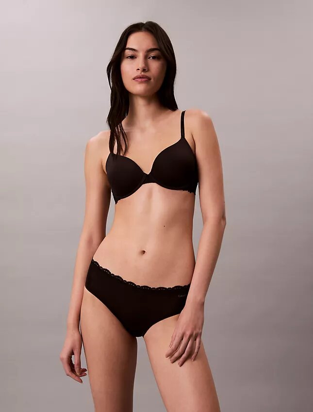 Hipster in microfibra elasticizzata con pizzo Hipster in microfibra elasticizzata con pizzo