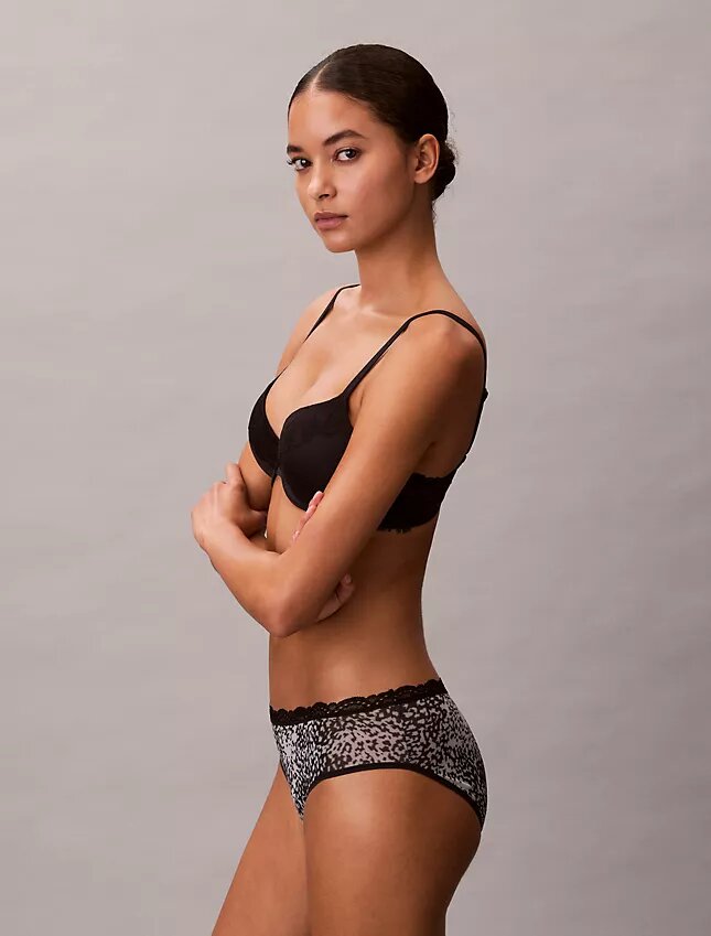 Hipster in microfibra elasticizzata con pizzo Hipster in microfibra elasticizzata con pizzo