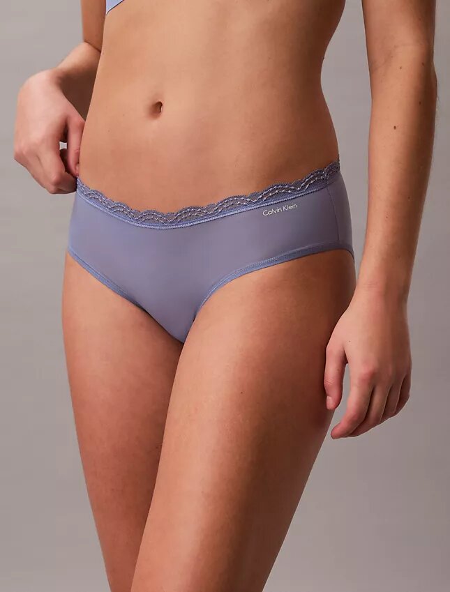 Hipster in microfibra elasticizzata con pizzo Hipster in microfibra elasticizzata con pizzo