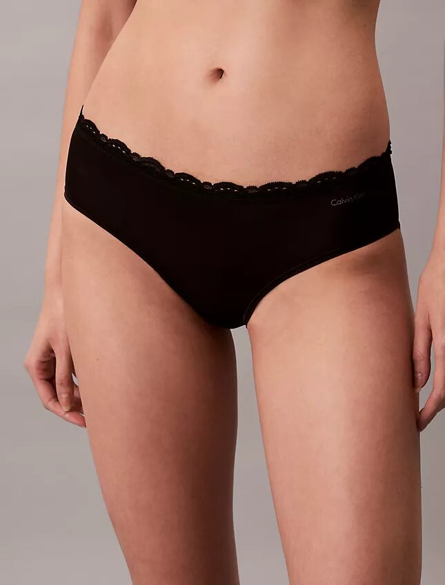 Hipster in microfibra elasticizzata con pizzo Hipster in microfibra elasticizzata con pizzo