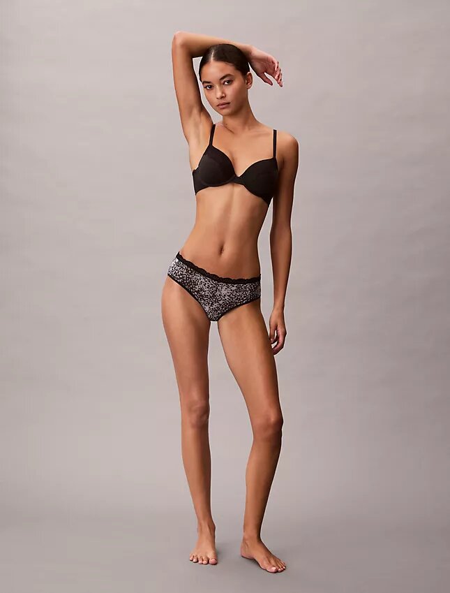 Hipster in microfibra elasticizzata con pizzo Hipster in microfibra elasticizzata con pizzo