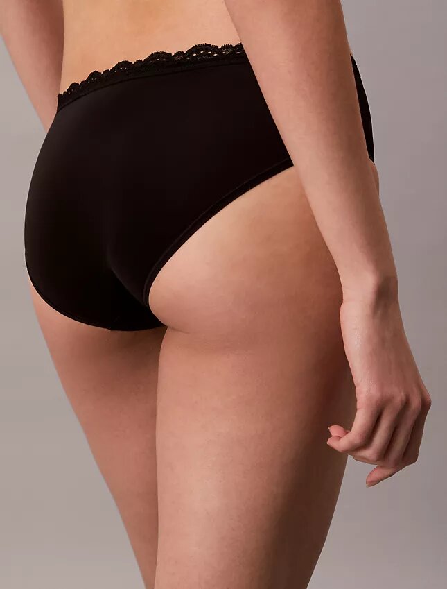 Hipster in microfibra elasticizzata con pizzo Hipster in microfibra elasticizzata con pizzo