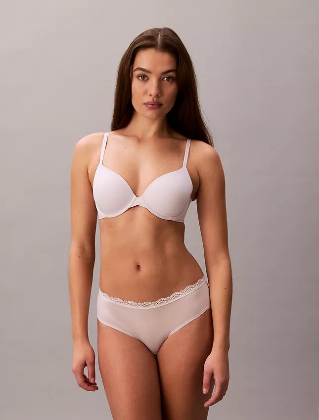 Hipster in microfibra elasticizzata con pizzo, confezione da 3 Hipster in microfibra elasticizzata con pizzo, confezione da 3