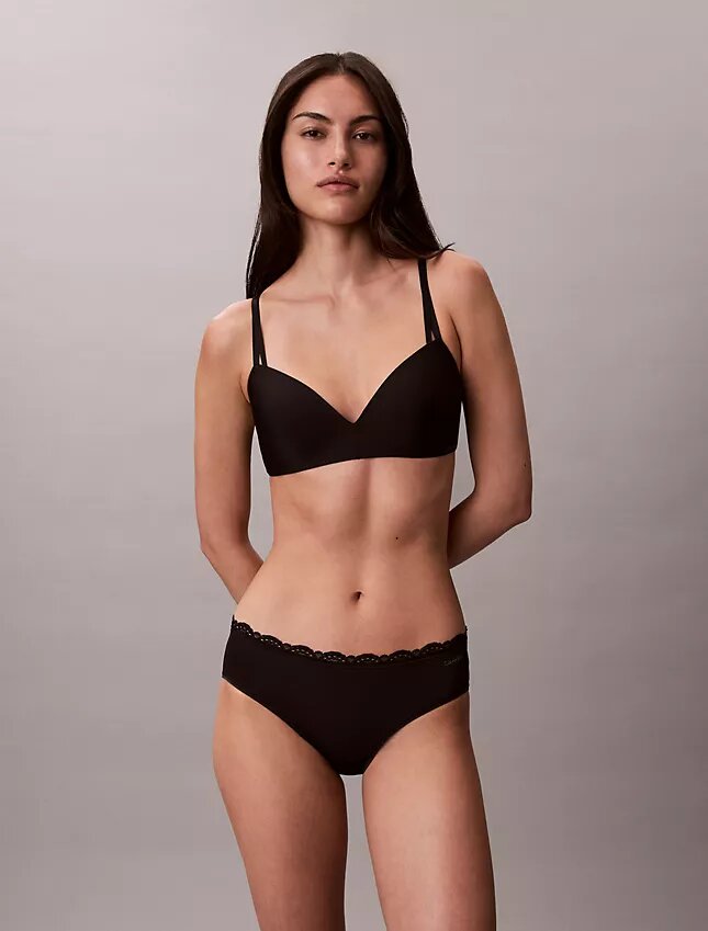 Hipster in microfibra elasticizzata con pizzo, confezione da 3 Hipster in microfibra elasticizzata con pizzo, confezione da 3
